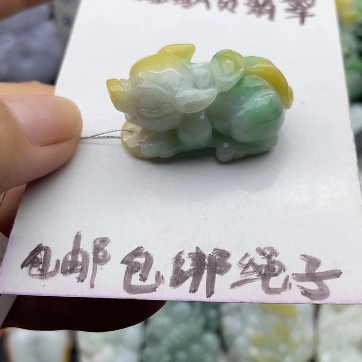 颈饰未镶嵌翡翠天然翡翠