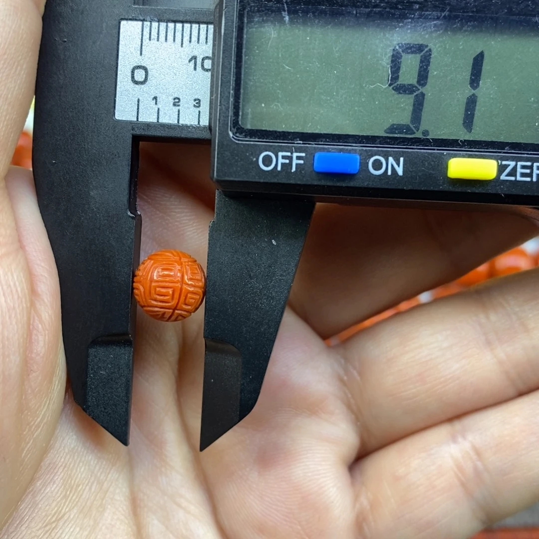 南红玛瑙未镶嵌单珠9mm