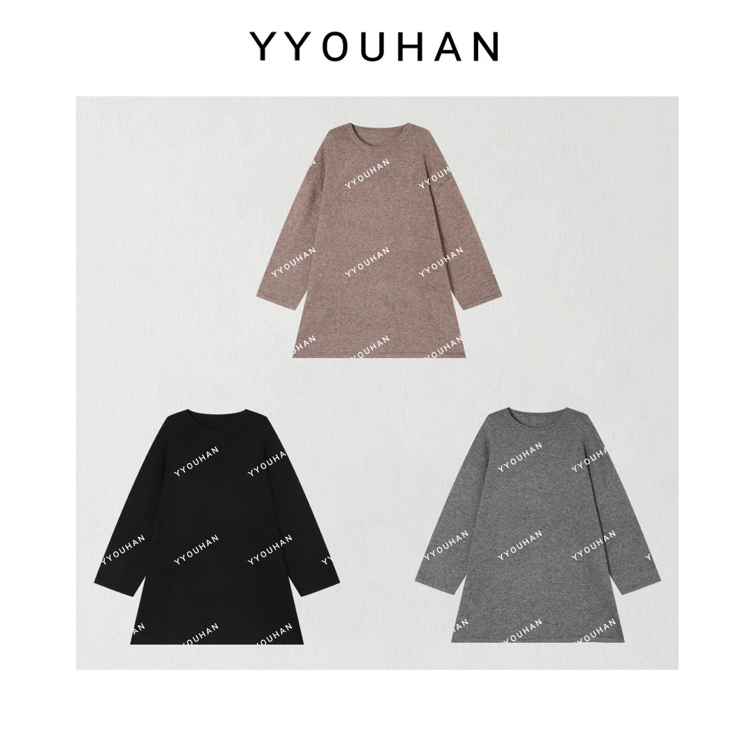 YYOUHAN 2025新款【慵懒主场】极简后背纽扣显瘦百搭毛衣 2509C5473