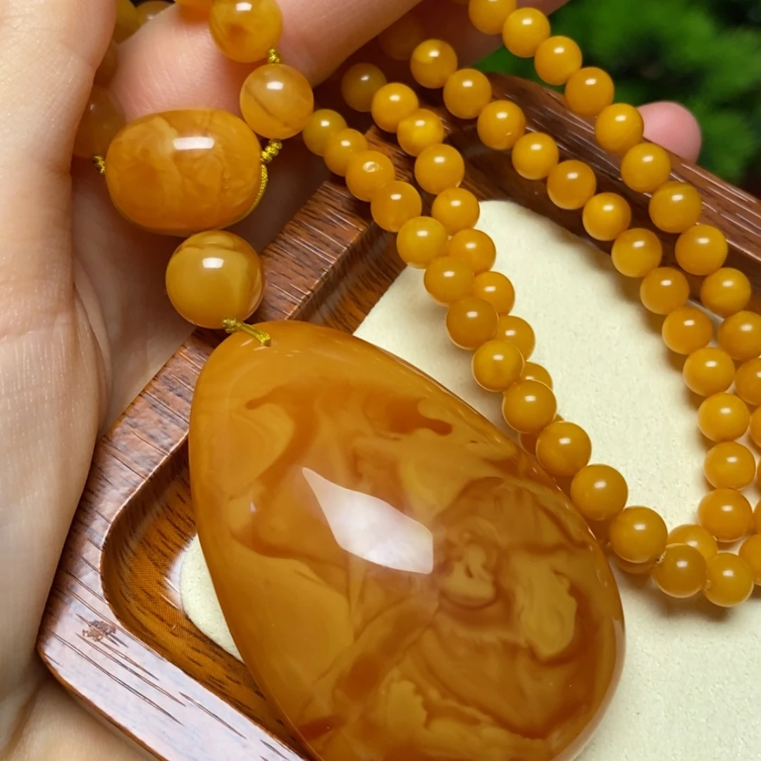 【闪购商品】蜜蜡颈饰未镶嵌项链