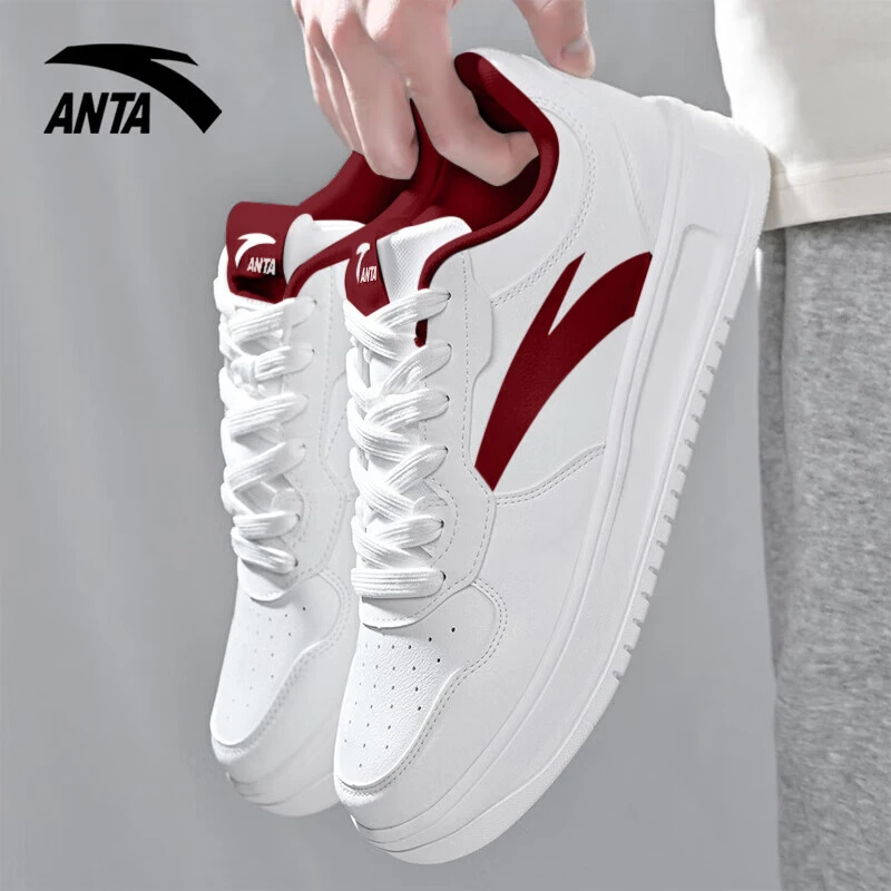 安踏轻松板鞋运动鞋秋冬新款初中生潮流百搭小白鞋透气低帮休闲鞋