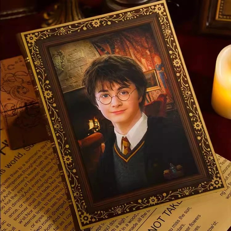 微瑕哈利波特正版光栅笔记本创意裸眼变换复古手账本加厚日记本子