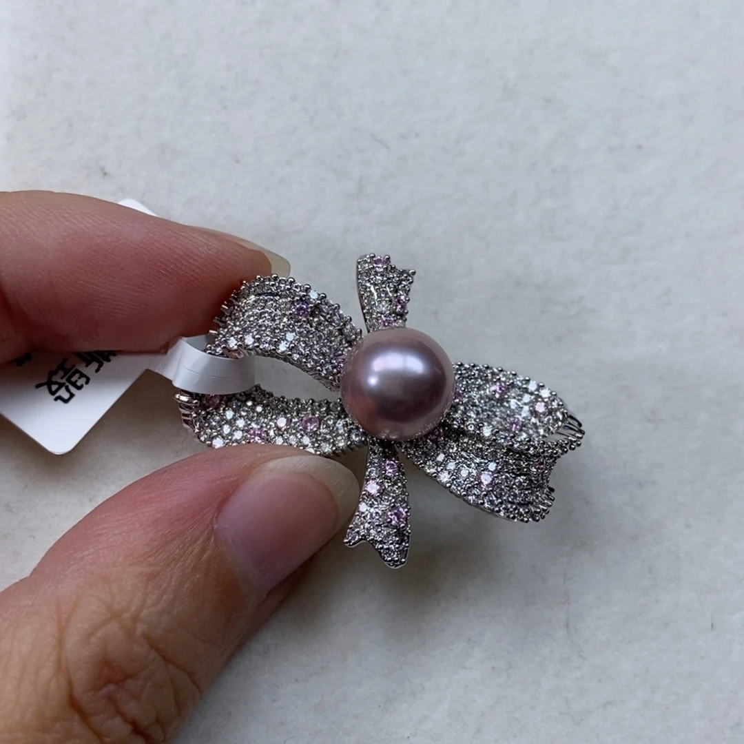 淡水珍珠胸针合金朵**妍特价100