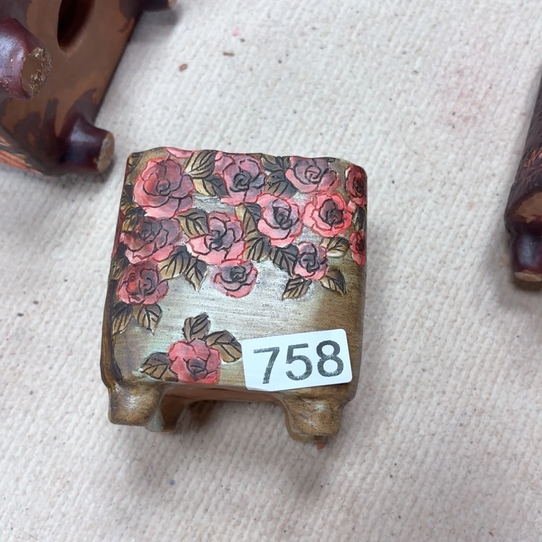 许***个紫砂花盆陶瓷多肉花盆精品