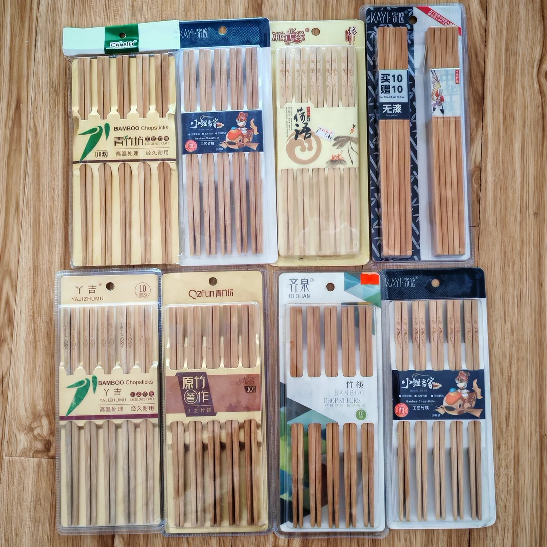 野餐餐具竹筷子款式不挑发一样的160双