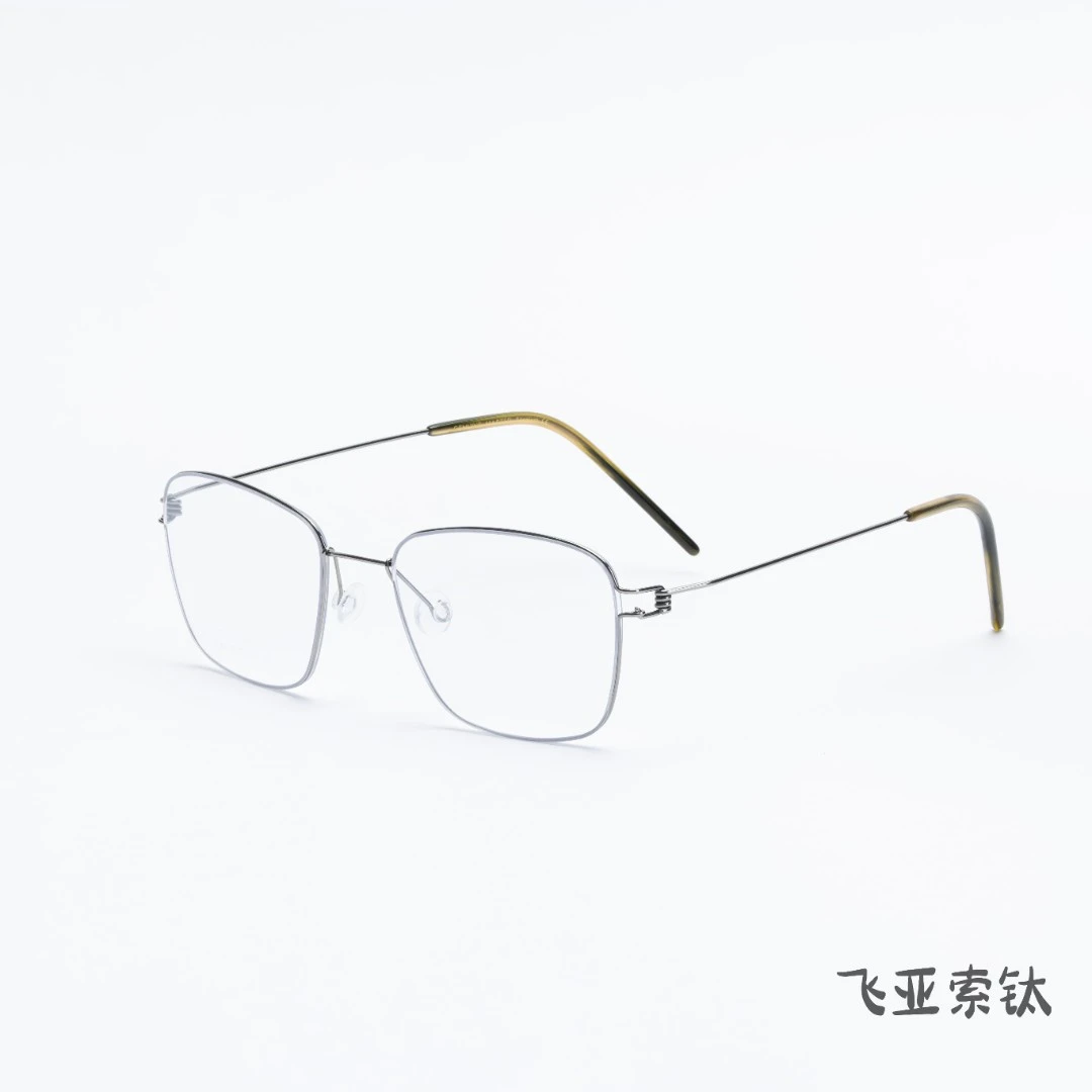超轻钛丝极简风无螺丝商务防雾防蓝光眼镜pabloc4