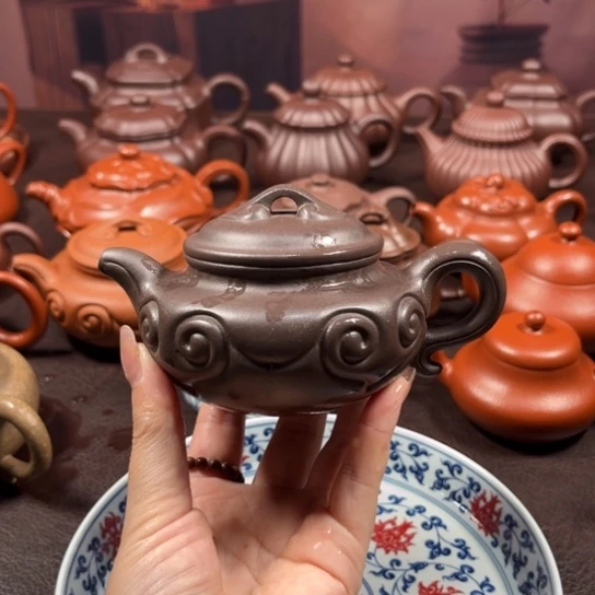 茶壶紫砂孤****影原矿天青200毫升