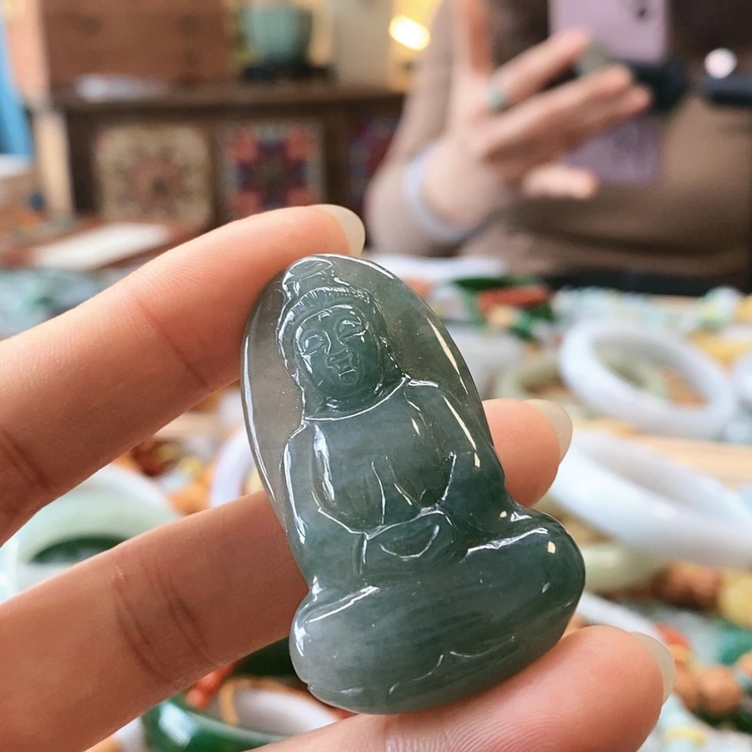 翡翠颈饰未镶嵌翡翠挂件