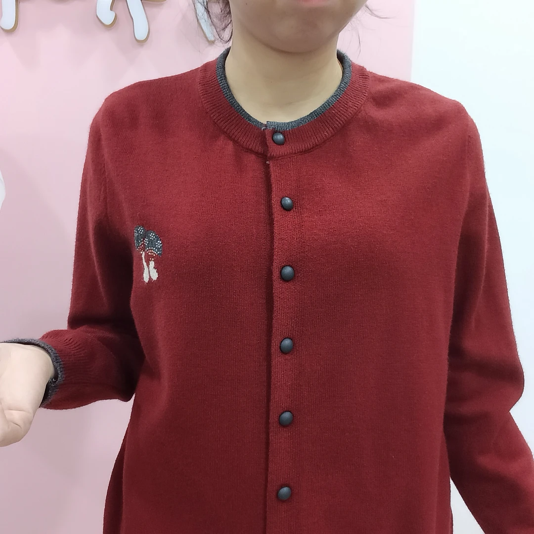 [姐妹服饰]［L蘑菇款］休闲时尚宽松洋气舒适开衫