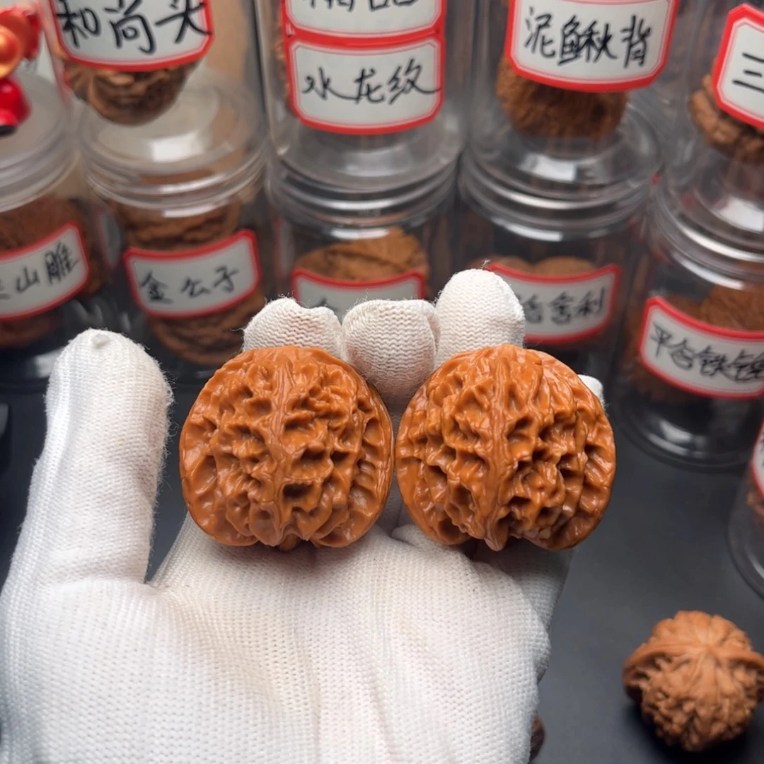 文玩核桃把件40苹果园