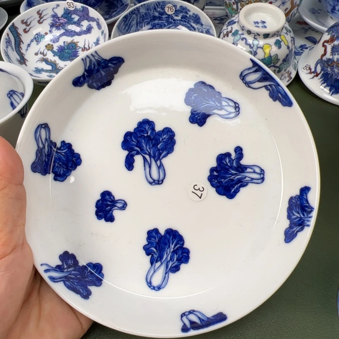 景德镇纯手工纯手绘茶具木木37