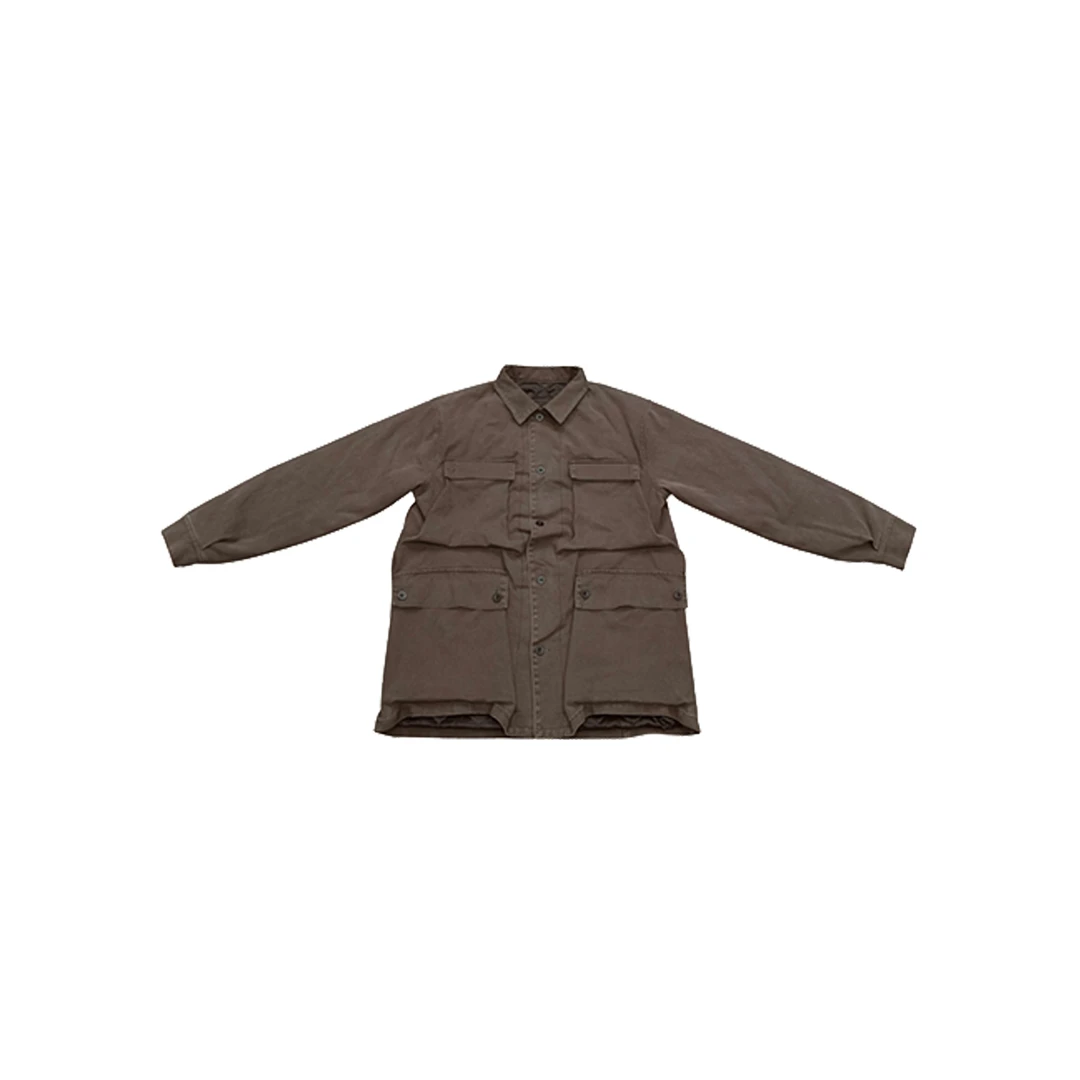 【大圆】做旧褶皱多口袋工装夹克外套冬季棉外套 LO126