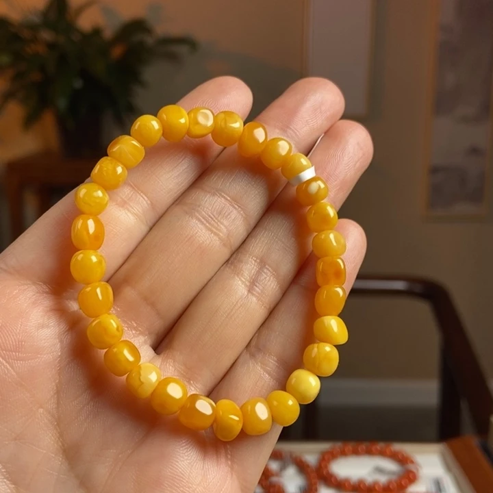 琥珀手链未镶嵌蜜蜡手串6