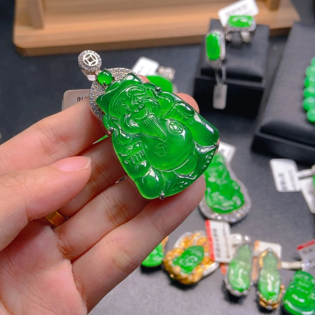 翡翠未镶嵌吊坠(不含链)