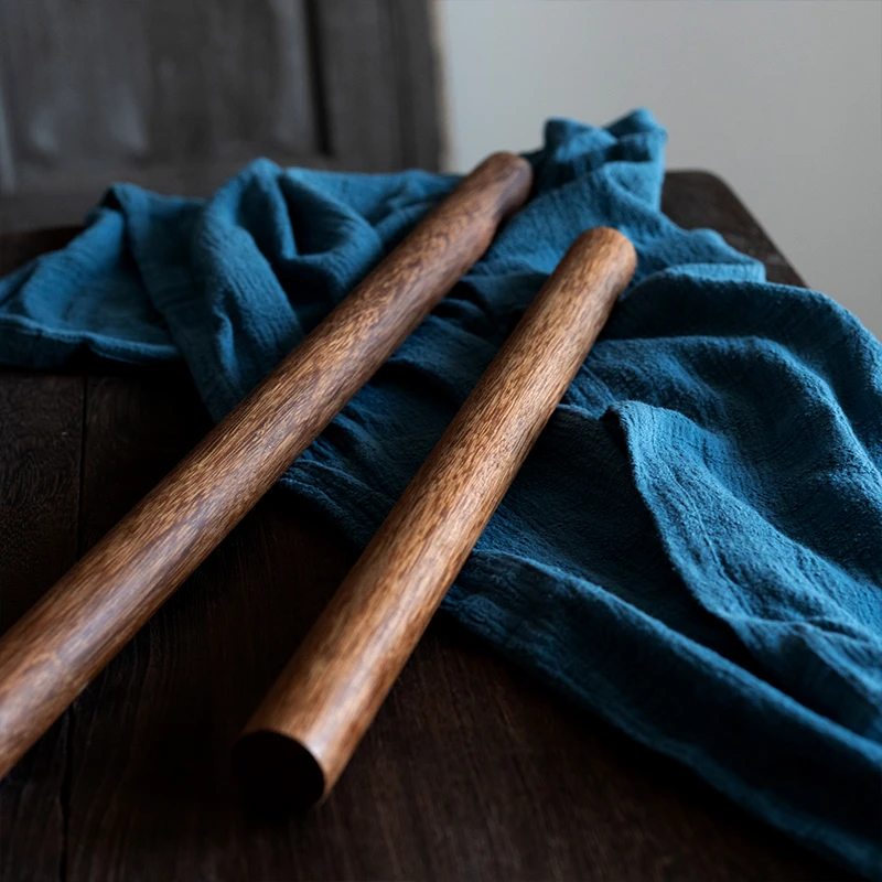 鸡翅木擀面杖家用面棒实木擀面棍擀皮棍神器圆头饺子皮棍烘焙工具