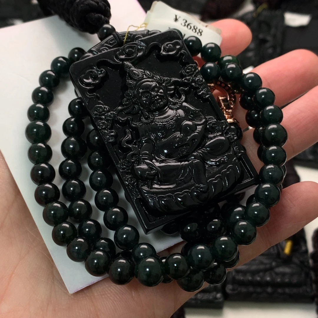 宁***＄天然a货钢琴黑挂件