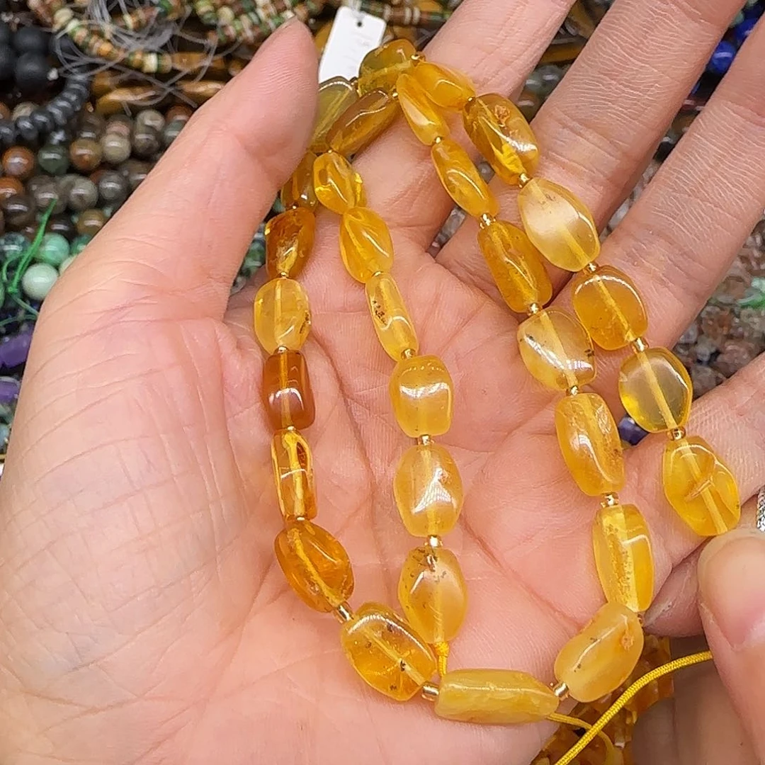 玛瑙/玉髓合金珠宝半成品蜜蜡牌子10mm一条