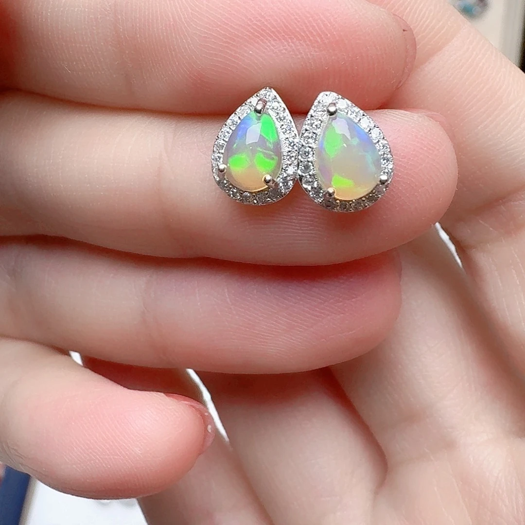 欧泊珠宝奇石银S925镶嵌