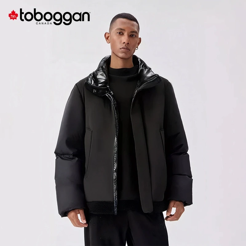 toboggan加拿大雪橇冬季新款时尚拼接设计师款加厚保暖连帽 CA259