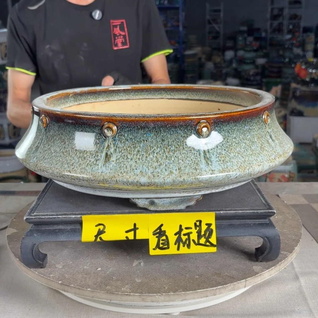 一风堂石湾花盆 内30*8