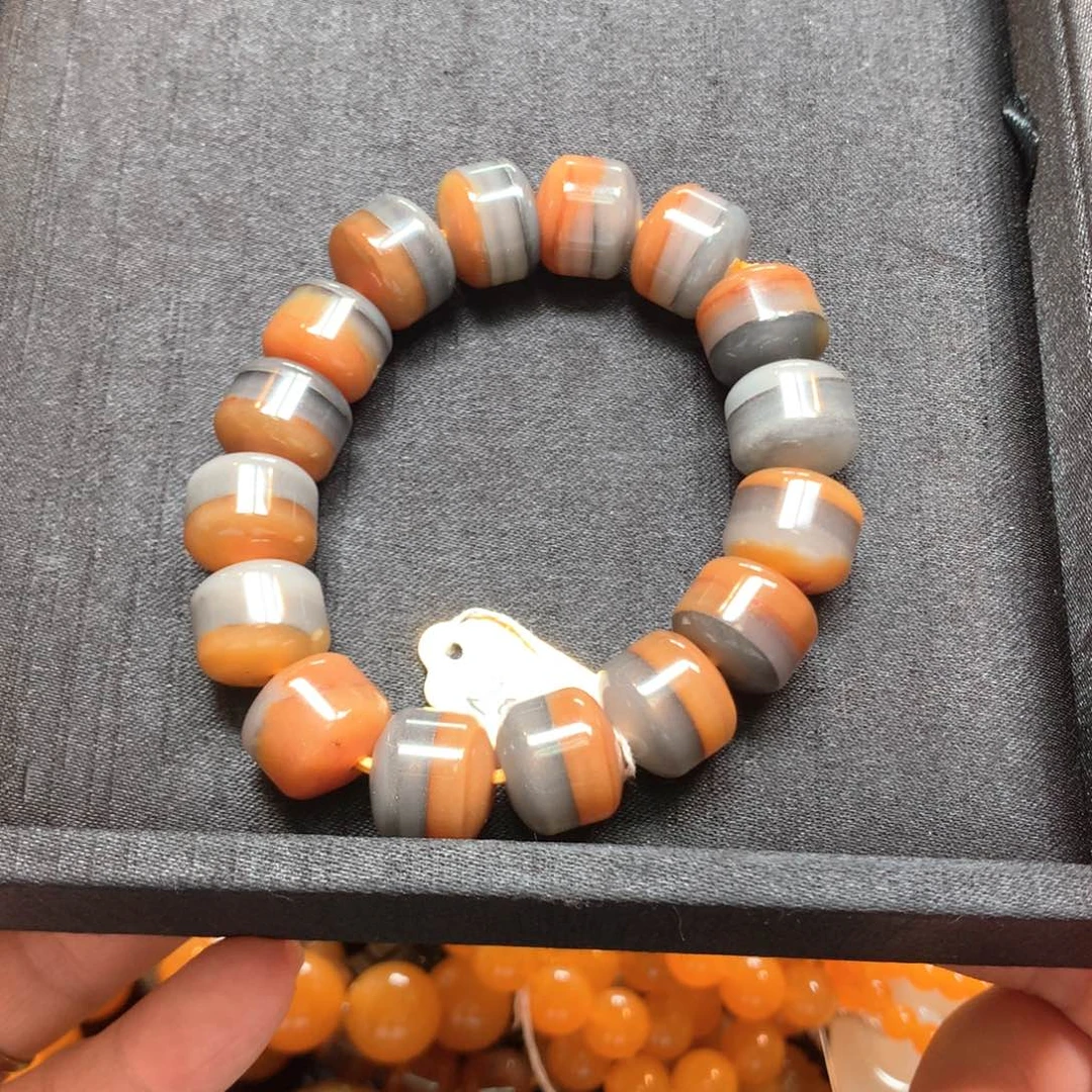 石英质玉（黄龙玉）未镶嵌手串