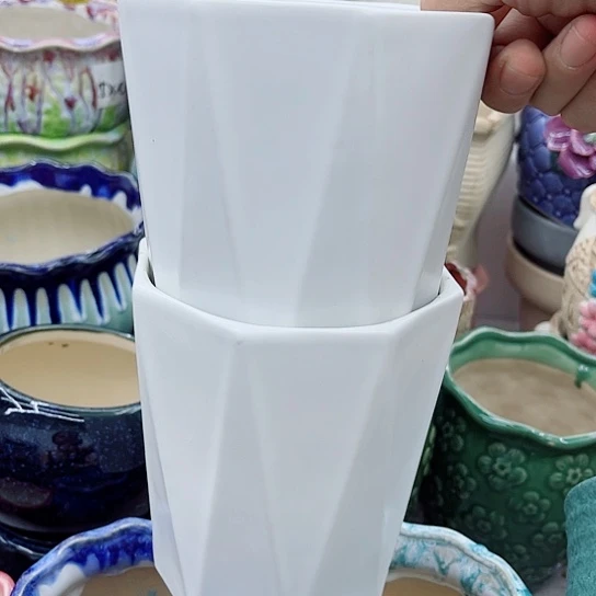 多肉绿植陶瓷花盆9.9包邮，有空