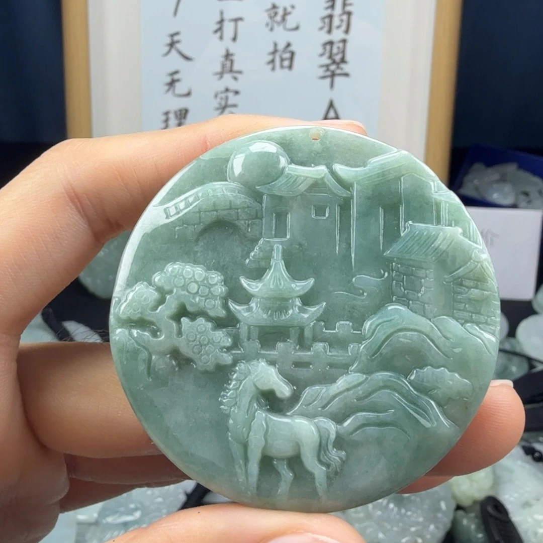 翡翠未镶嵌颈饰翡翠