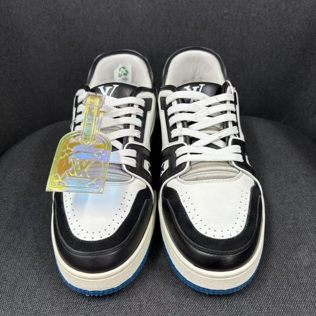 95新 LouisVuitton/路易威登 （海蜀黍福利）黑白藤原浩trainer