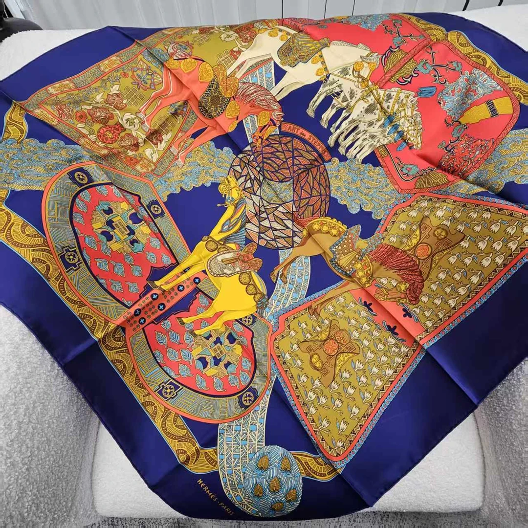 99新 Hermes/爱马仕 海囤J/爱马仕/丝巾/fm184812
