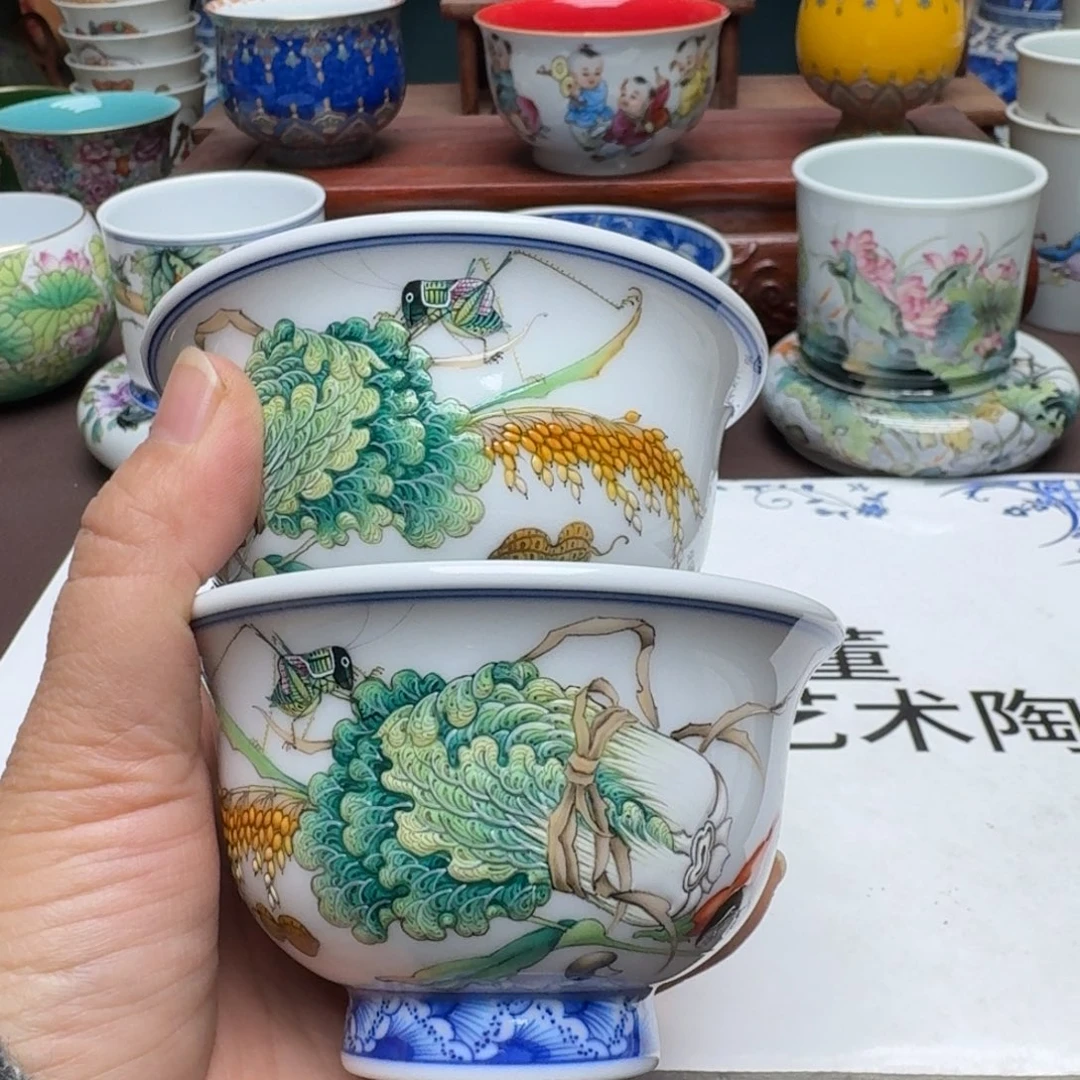 小***闹景德镇手工手绘展示