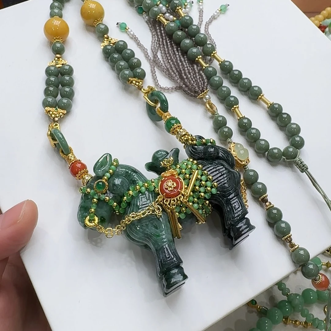 空***兰翡翠未镶嵌吊坠(赠链)炸福利