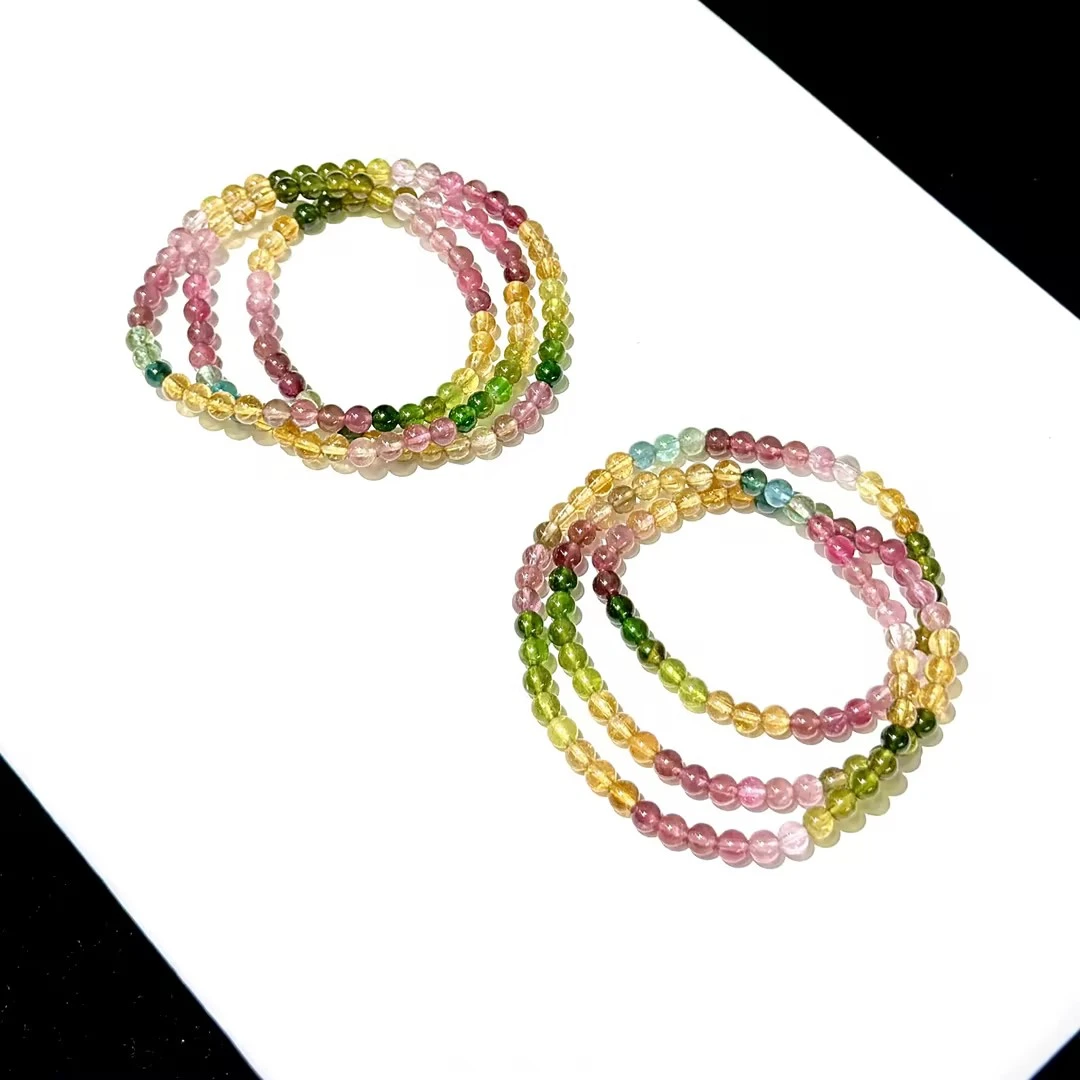 【YY2】碧玺多圈手串-约5mm（多样性发其一）