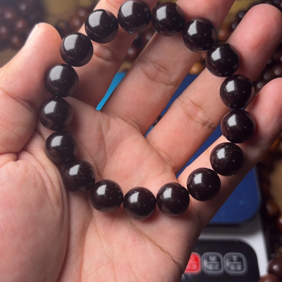 小叶紫檀手串/手链1.2老树头金星单圈