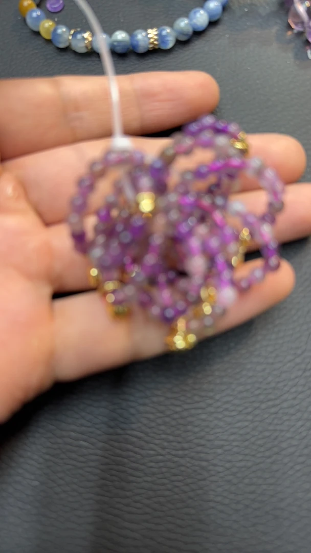 紫超七铃兰花戒指A375