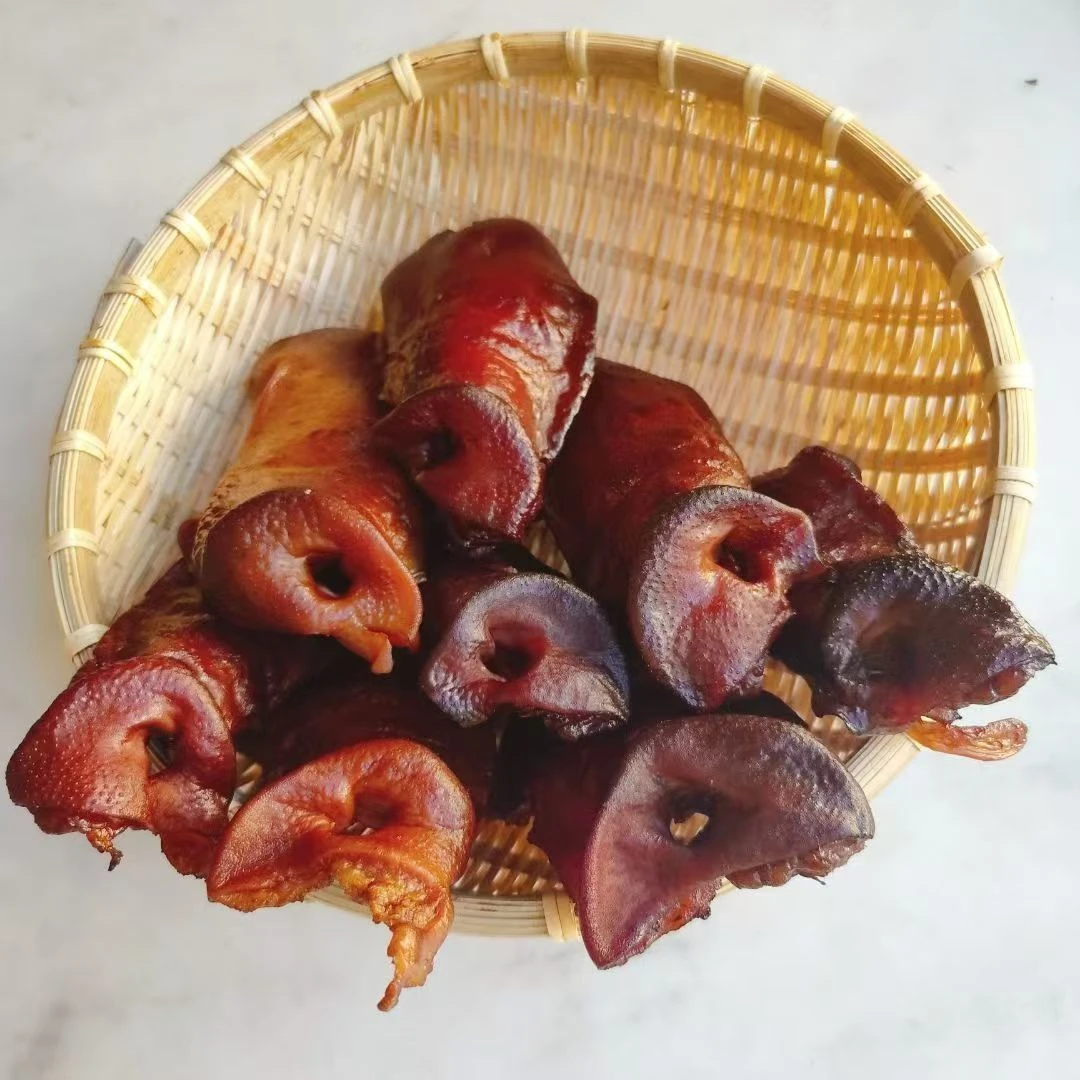 【仪陇之家】烟熏猪拱嘴四川香椿特产柴火烟熏腊肉猪鼻子下酒菜