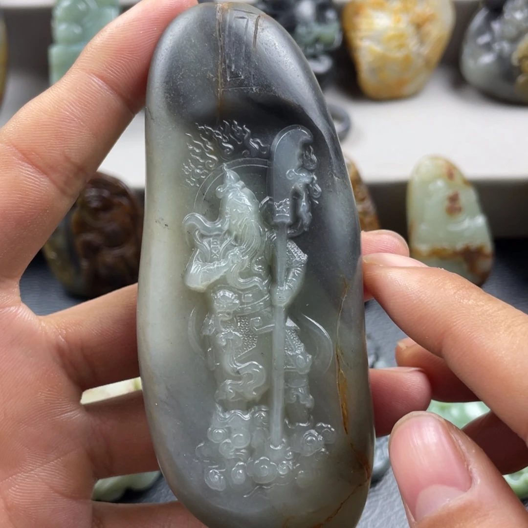 和田玉未镶嵌挂件