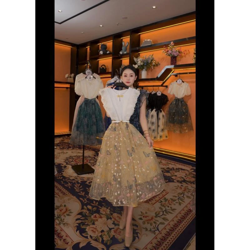 【M】夏季优雅百搭时尚显瘦气质连衣裙 GS-57159