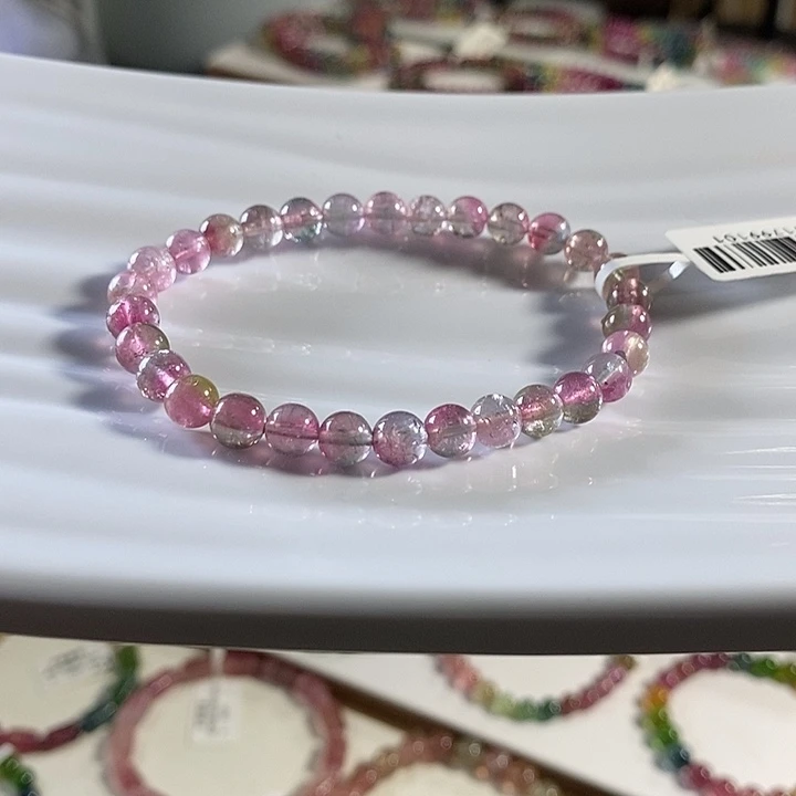 未镶嵌碧玺手链6mm