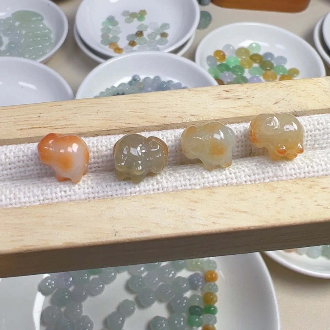 翡翠散珠通孔绵羊