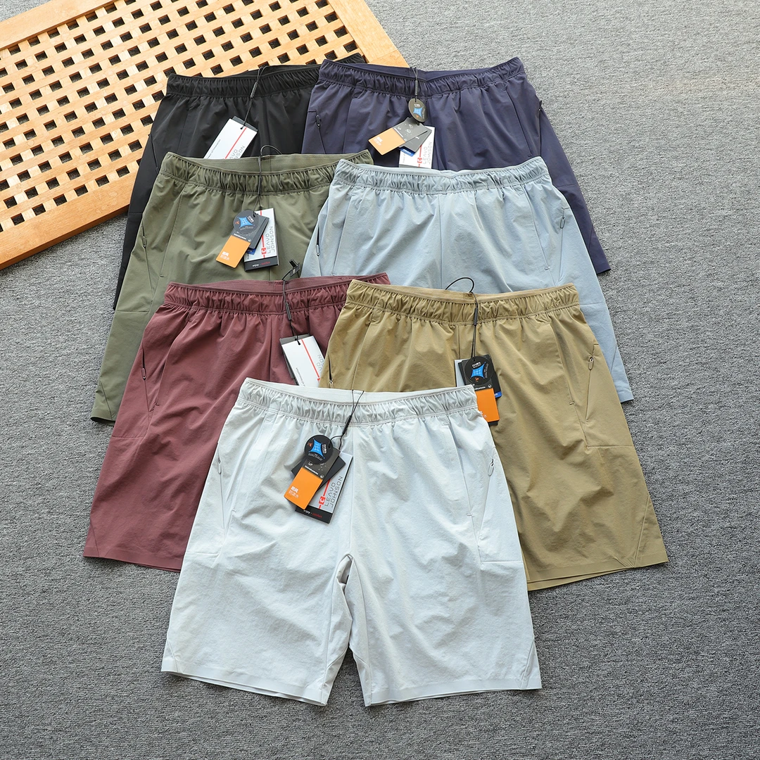 意式 薄款百搭男士户外压胶机能短裤潮流短裤裤子立体剪裁