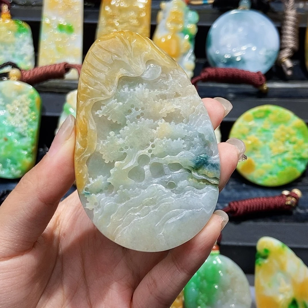 定制翡翠未镶嵌天然翡翠A货
