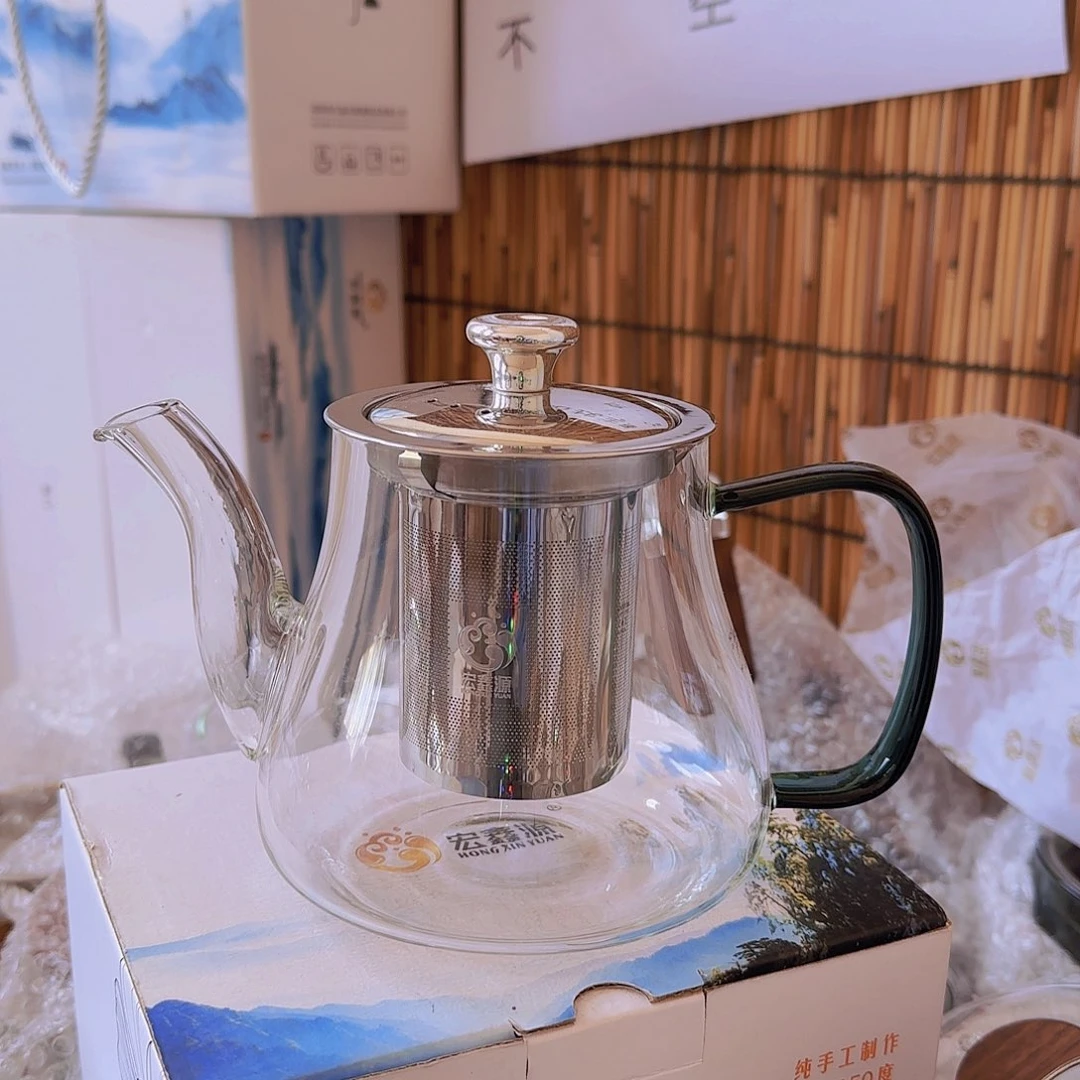 高硼硅玻璃茶水分离款瑕疵H665湖绿02