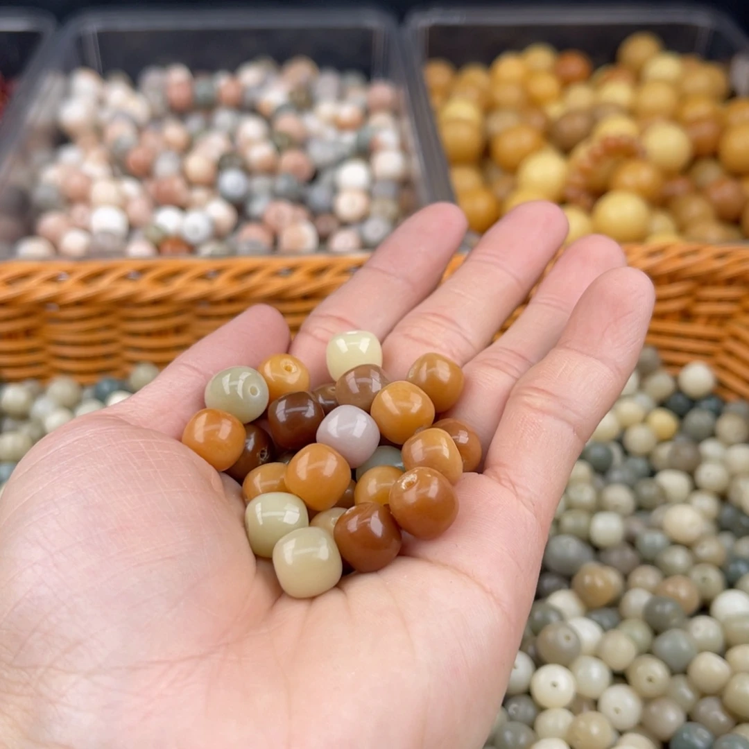 白玉菩提吊坠q 10mm/108颗