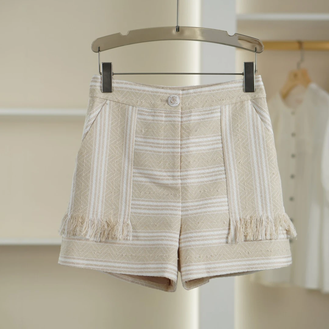 麦迪尚品【H】K233小香风粗花呢短裤品牌折扣撤柜 C组2