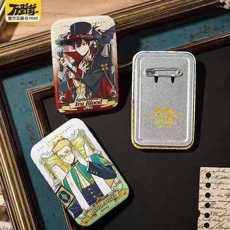 非人哉万圣街框景之内马口铁徽章 动漫周边幻彩白葱夜光吧唧徽章