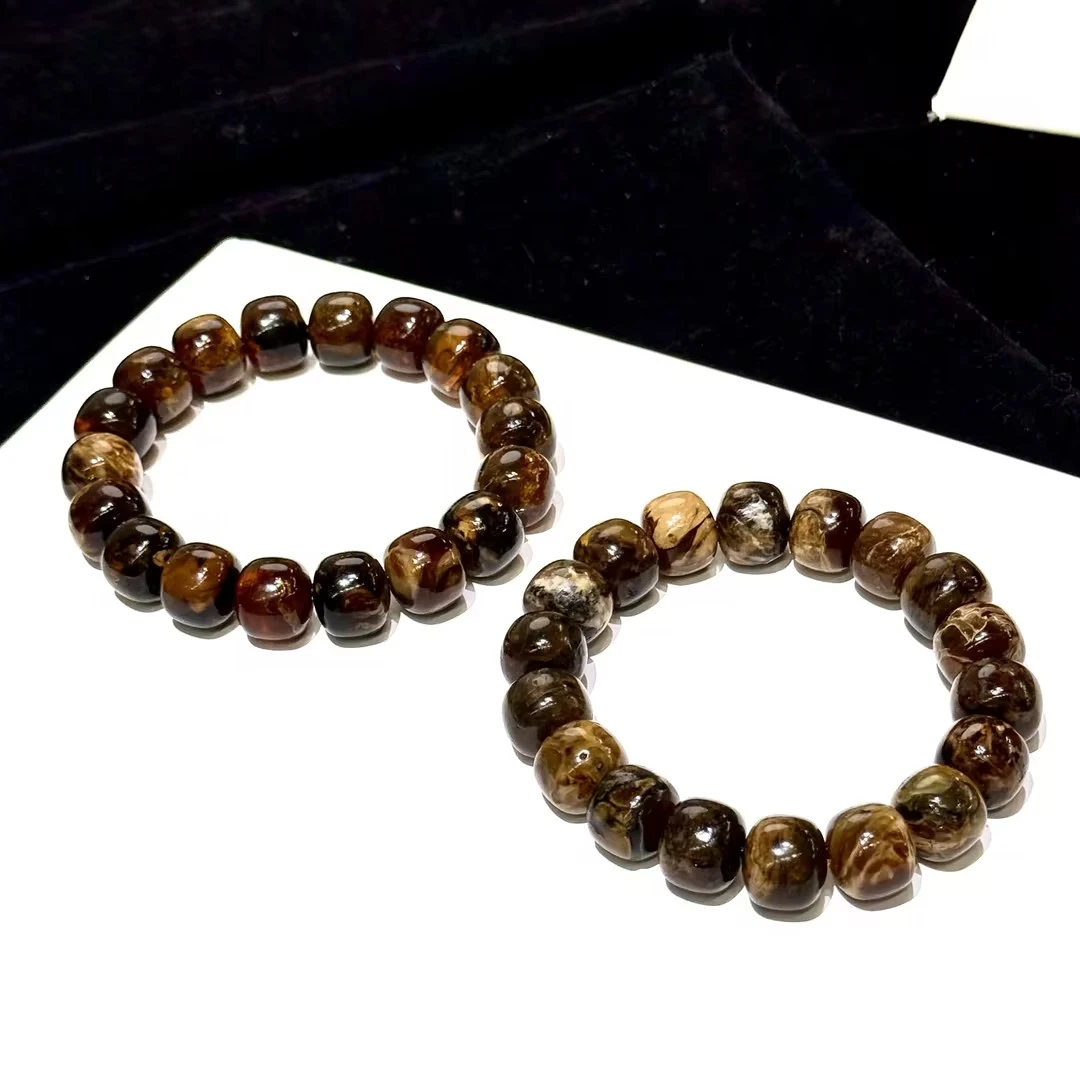 【ZX】琥珀老型珠手串-约13mm（多样性发其一）