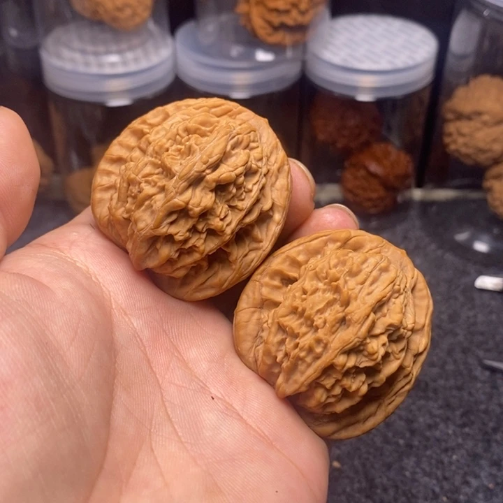 吊坠文玩核桃44麦穗虎头