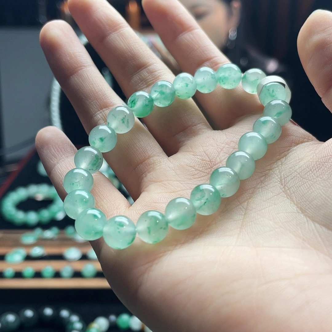 石英质玉（非洲翠）未镶嵌手串
