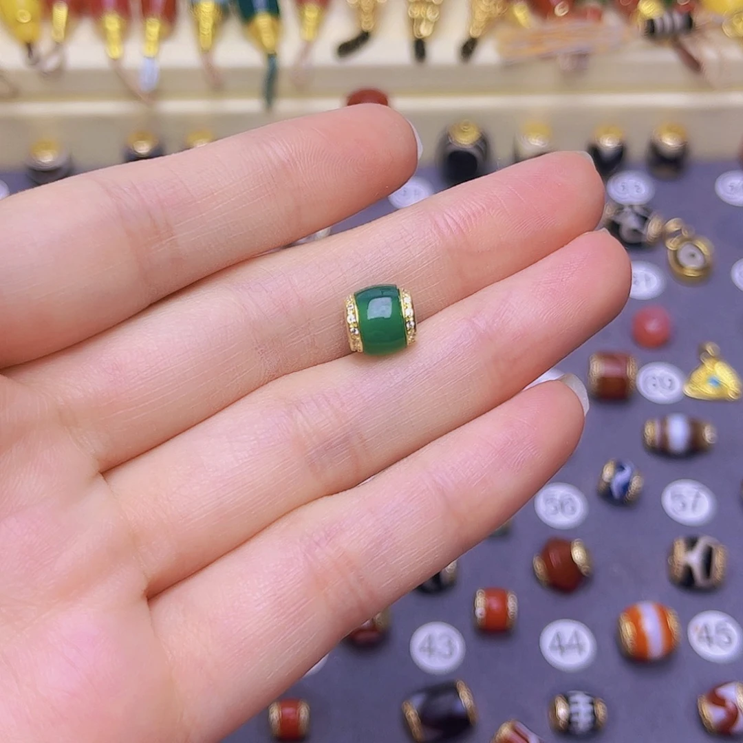 玛瑙/玉髓单珠卡8.6未镶嵌