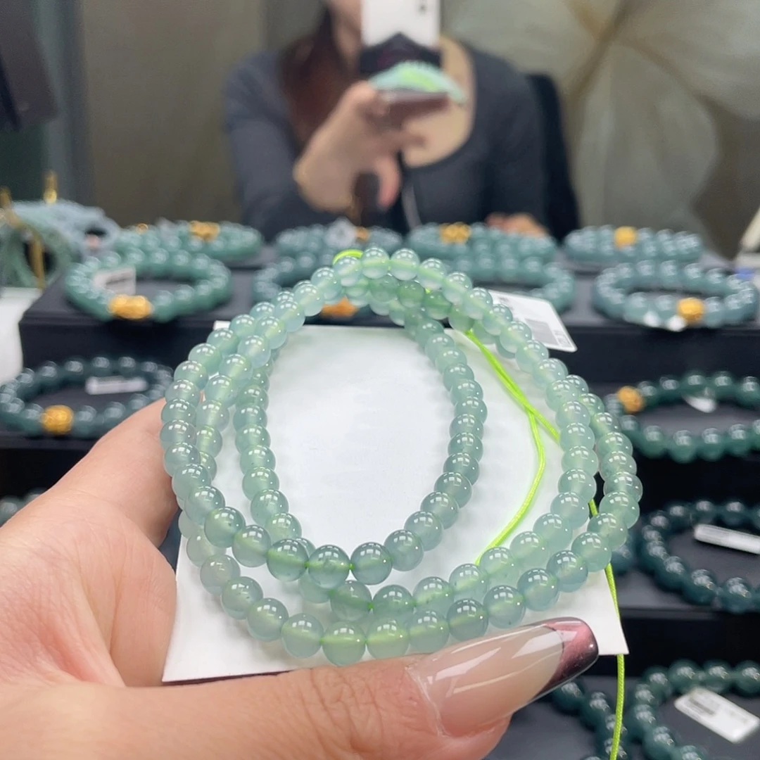 翡翠未镶嵌套链天然a货翡翠